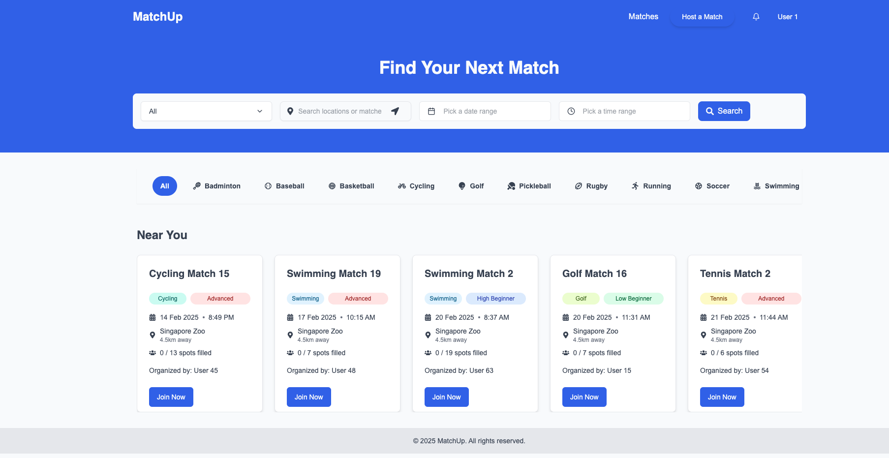 MatchUp screenshot